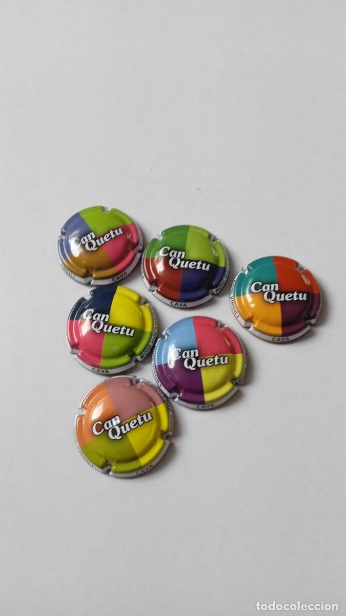 Coleccionismo de cava: CHAPAS DE CAVA CAN QUETU 6 Chapas Serie Completa