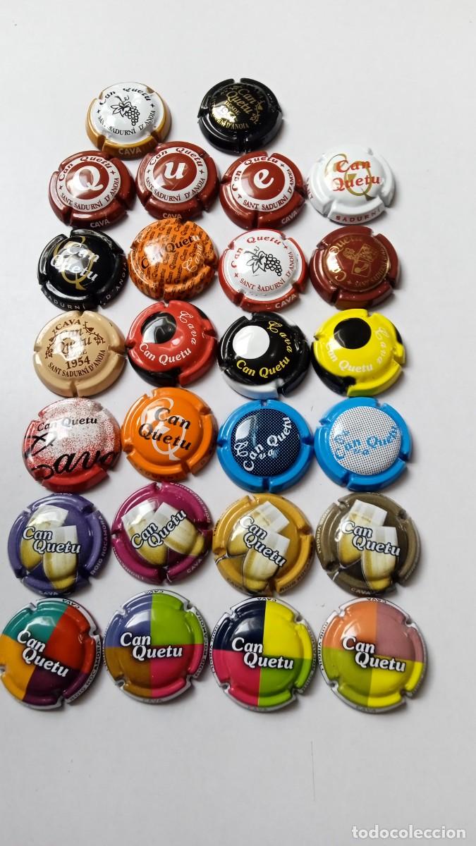 Coleccionismo de cava: CHAPAS DE CAVA Can Quetu 26 diferentes