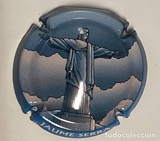 Collectionnisme de cava: PLACA DE CAVA DE JAUME SERRA DEDICADA AL CRISTO REDENTOR DE RIO