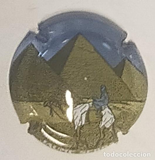 Collectionnisme de cava: PLACA DE CAVA DE JAUME SERRA DEDICADA A LAS PIRAMIDES DE EGIPTO