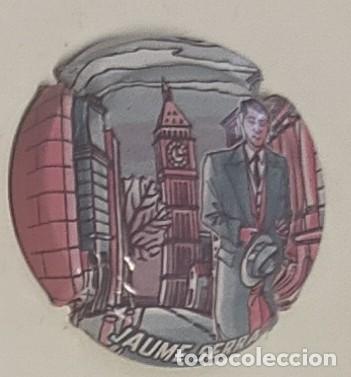 Collectionnisme de cava: PLACA DE CAVA DE JAUME SERRA DEDICADA A LA VIDA COTIDIANA EN LONDRES