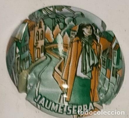 Collectionnisme de cava: PLACA DE CAVA DE JAUME SERRA DEDICADA A LA VIDA COTIDIANA EN BRUSELAS, SERIE VERDE