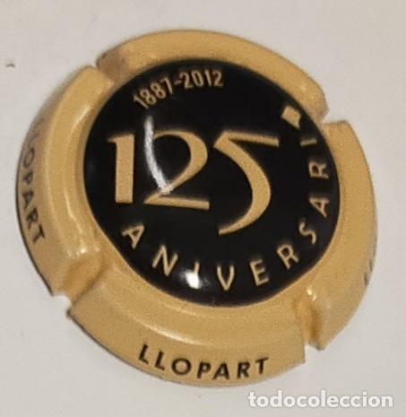 Collectionnisme de cava: PLACA DE CAVA LLOPART 125 ANIVERSARIO COLOR CREMA