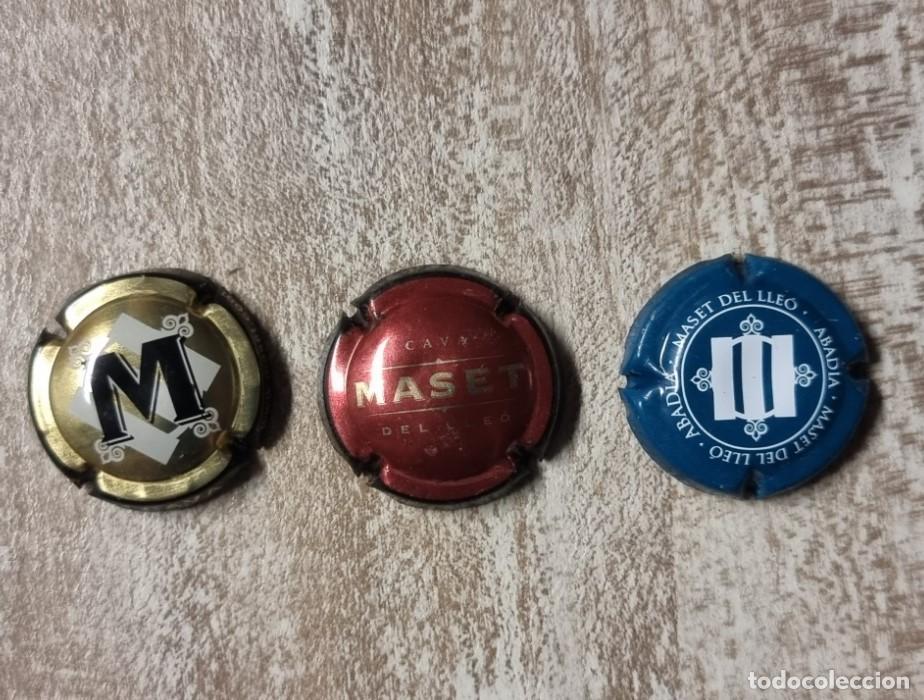 Coleccionismo de cava: 3 CHAPA / PLACA CORONA CAVA MASET - Foto 1