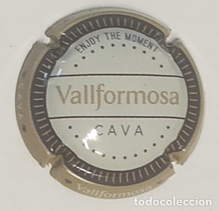 Collectionnisme de cava: PLACA DE CAVA VALLFORMOSA COLORES GRIS Y CREMA