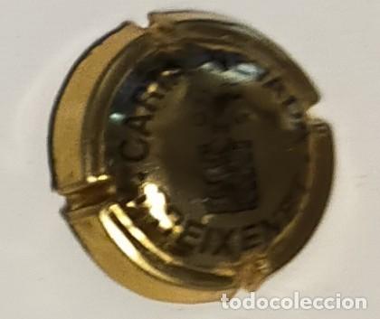 Collectionnisme de cava: PLACA DE CAVA FREIXENET CON SU LOGO CARTA NEVADA SOBRE FONDO DORADO