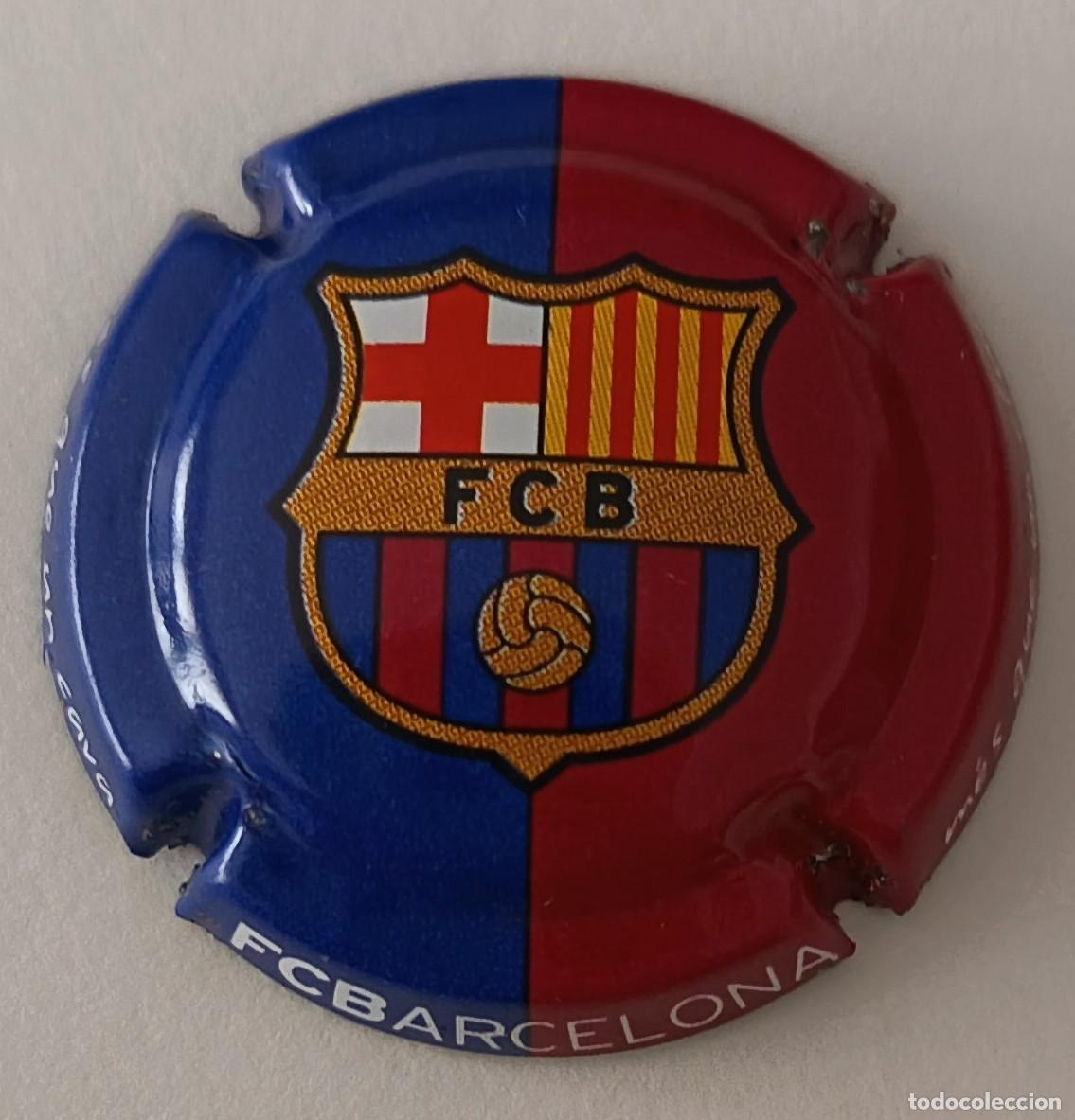 Coleccionismo de cava: Chapa o placa de cava. Cava F:C.B. Mes que un cava, mes que un club. N&ordm; 1.