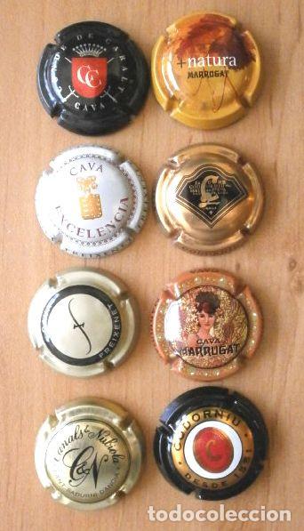 Coleccionismo de cava: 8 Placas de CAVA ESPA&Ntilde;OL: MARRUGAT Ecol&oacute;gico, Conde Caralt, FREIXENET, CANALS Nubiola, Raventos