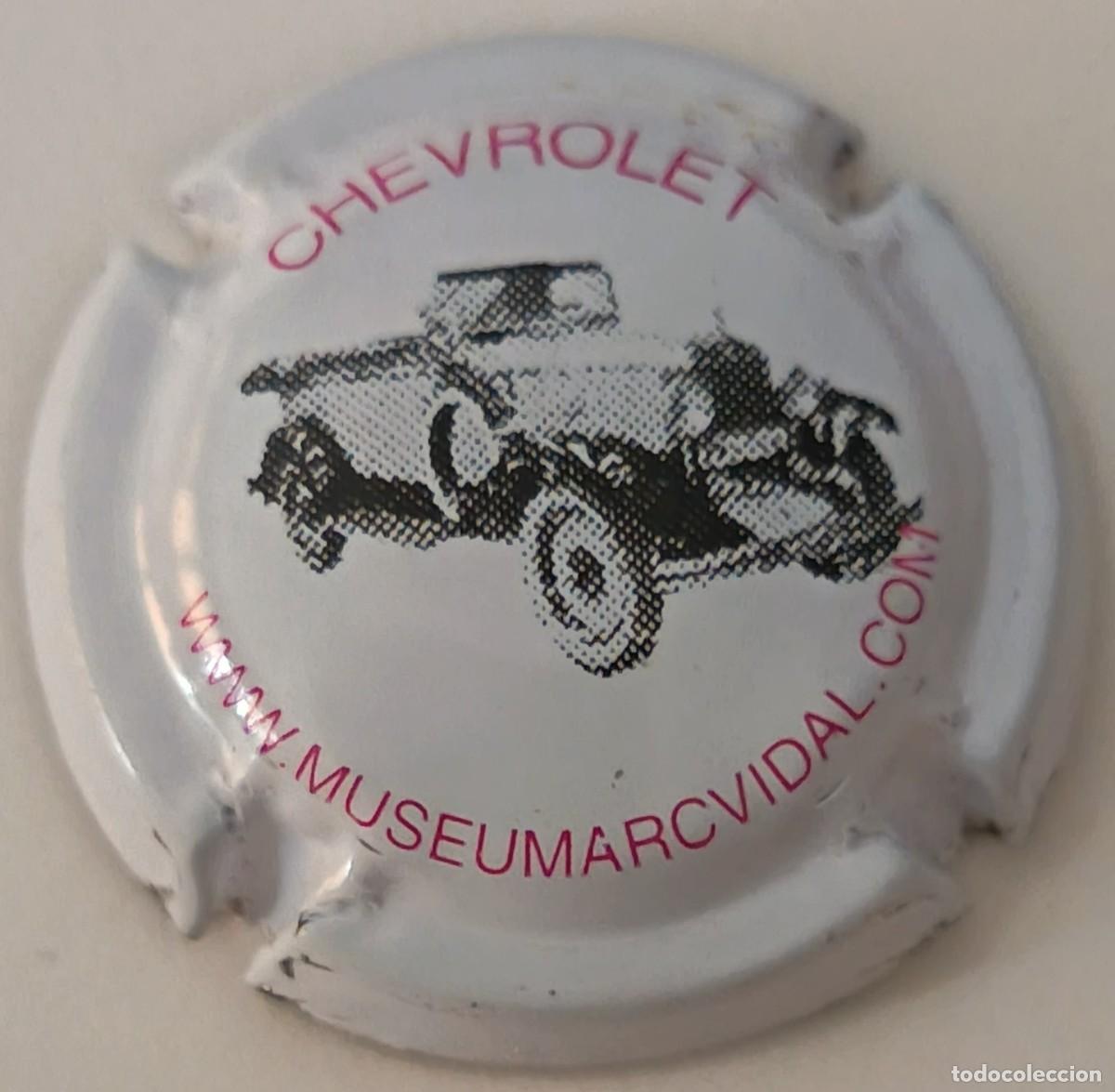 Coleccionismo de cava: Chapa o placa de cava. Museumarvidal. Chevrolet.