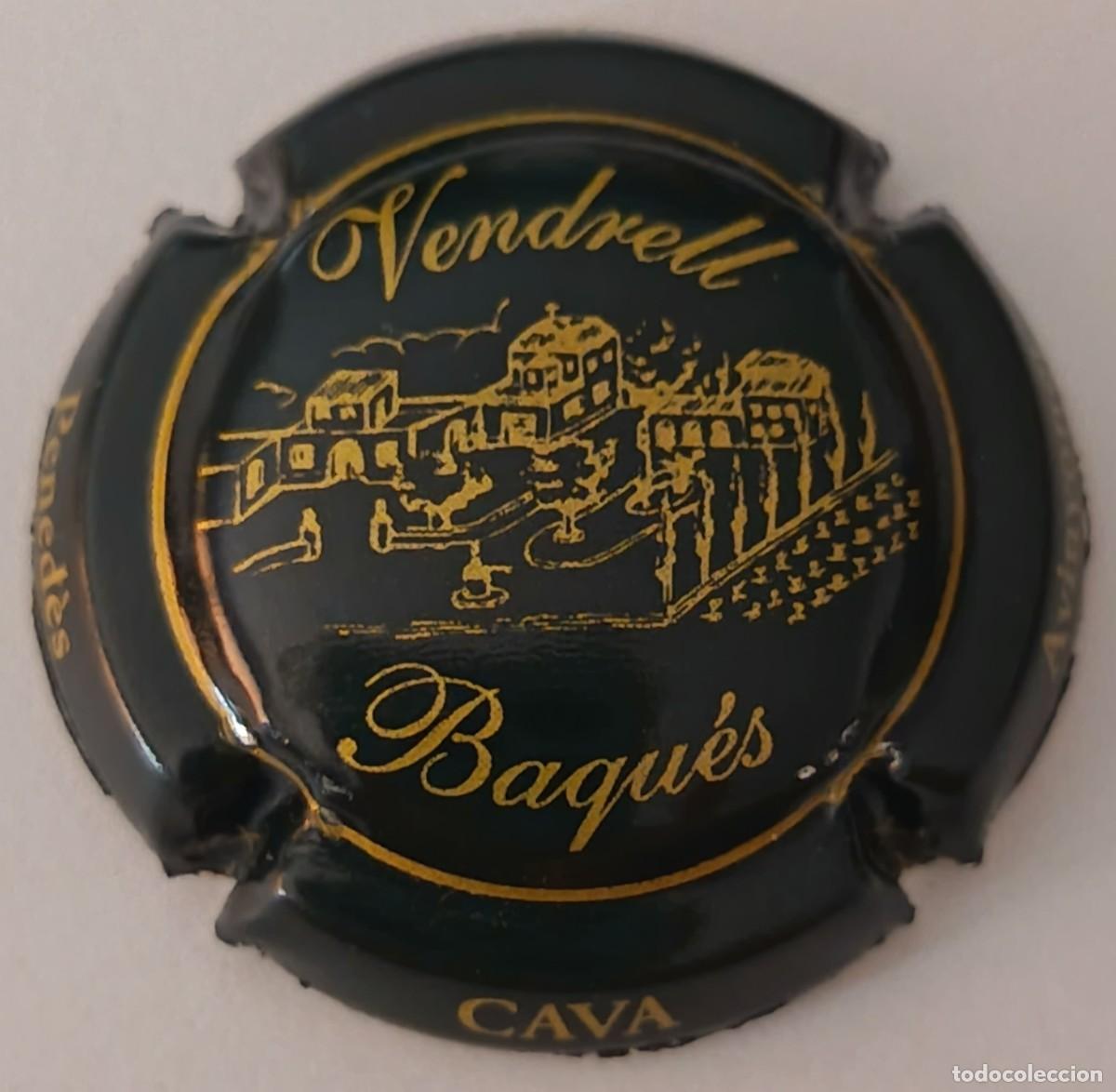 Coleccionismo de cava: Chapa o placa de cava. Vendrell Baques. Avinyonet del Penedes.