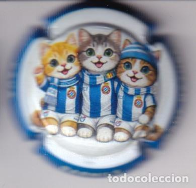 Coleccionismo de cava: PLACA DE CAVA BARNILS DEL ESPANYOL DEL A&Ntilde;O 2026 - GATOS PERICOS (CAPSULE) ESPA&Ntilde;OL