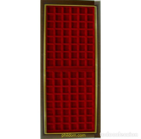 Coleccionismo de cava: Vitrina para 96 placas de cava (22 x 56 cm)