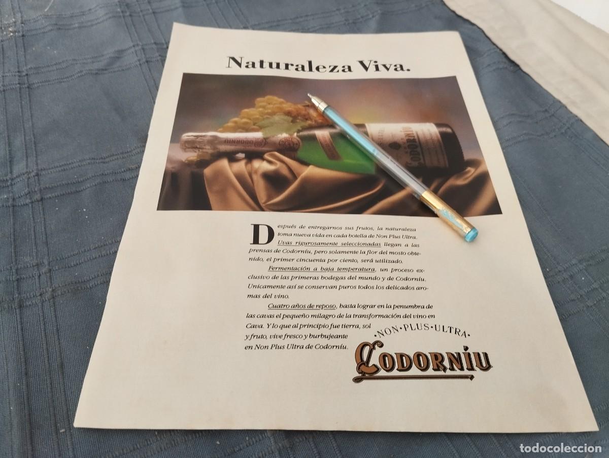 Coleccionismo de cava: CAVA CHAMP&Aacute;GNE CODORNIU ANUNCIO PUBLICIDAD REVISTA 1988 BONITO PARA ENMARCAR
