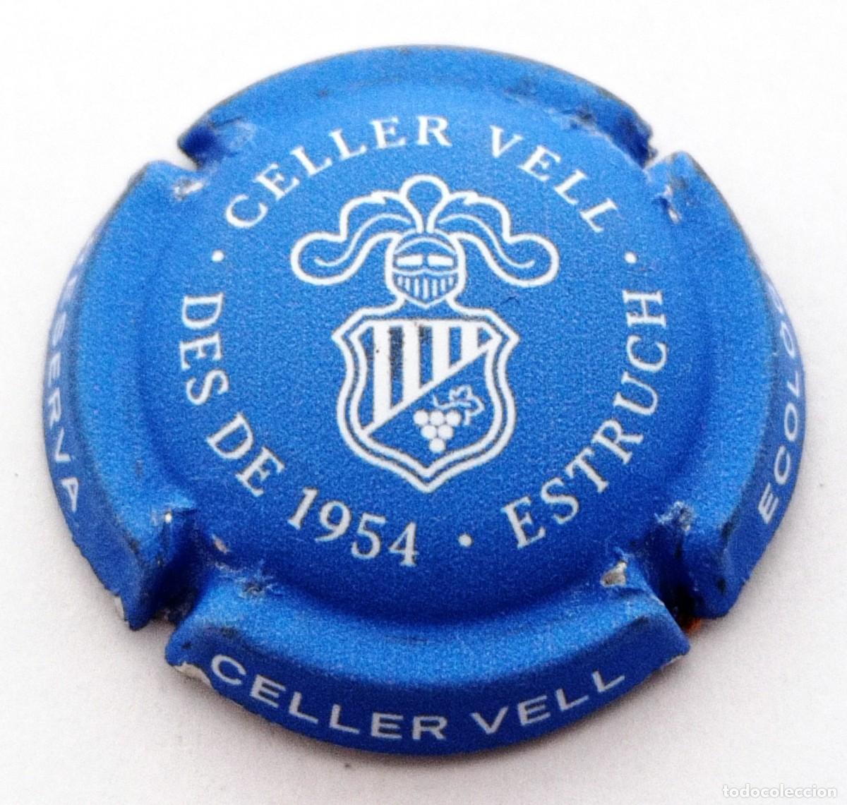 Coleccionismo de cava: PLACA CHAPA CAVA ''CELLER VELL''