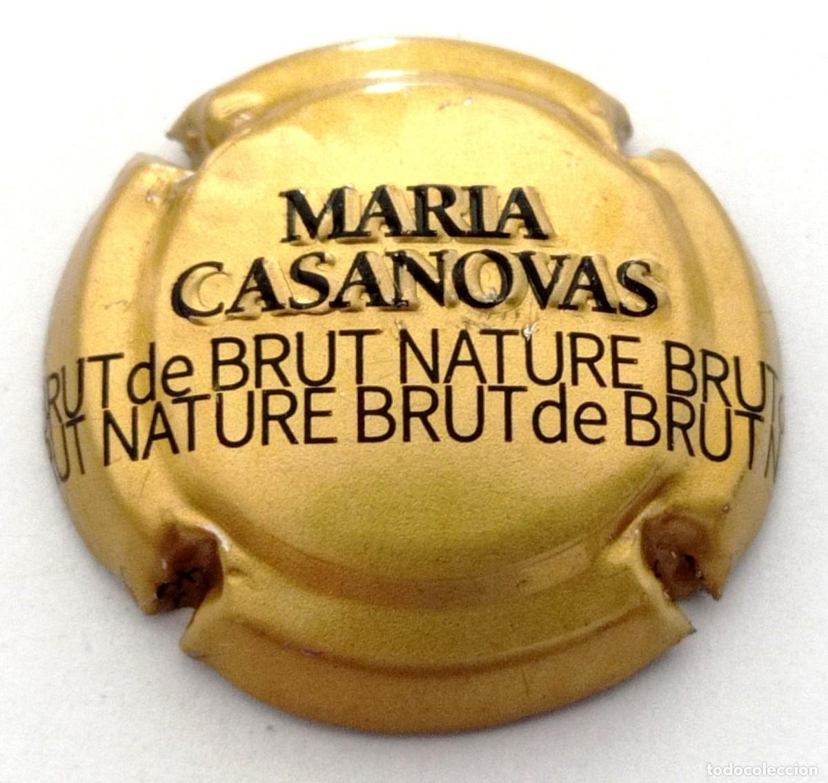 Coleccionismo de cava: PLACA CHAPA CAVA ''MARIA CASANOVAS'' BRUT NATURE