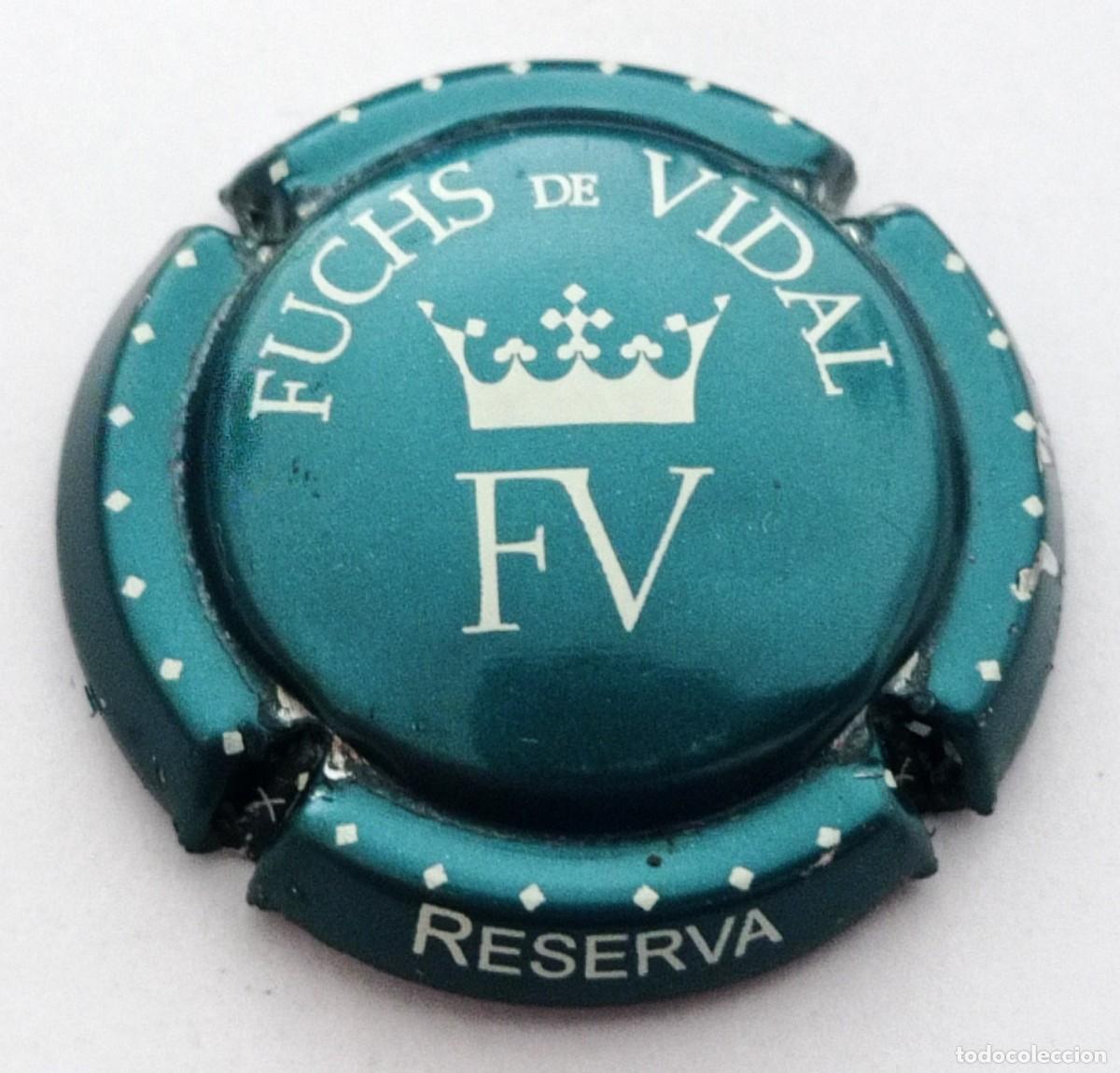 Coleccionismo de cava: PLACA CHAPA CAVA ''FUCHS DE VIDAL''