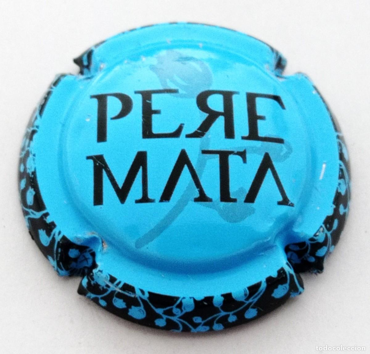 Coleccionismo de cava: PLACA CHAPA CAVA ''PERE MATA''