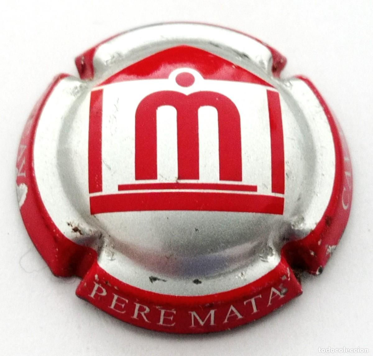 Coleccionismo de cava: PLACA CHAPA CAVA ''PERE MATA''