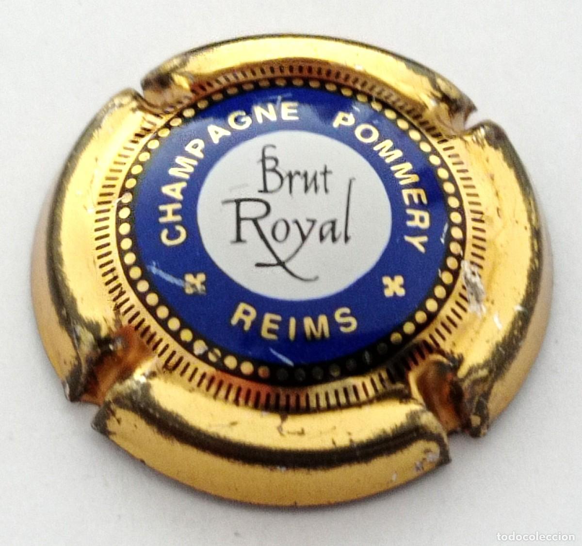 Coleccionismo de cava: PLACA CHAPA CHAMPAGNE ''POMMERY'' BRUT ROYAL
