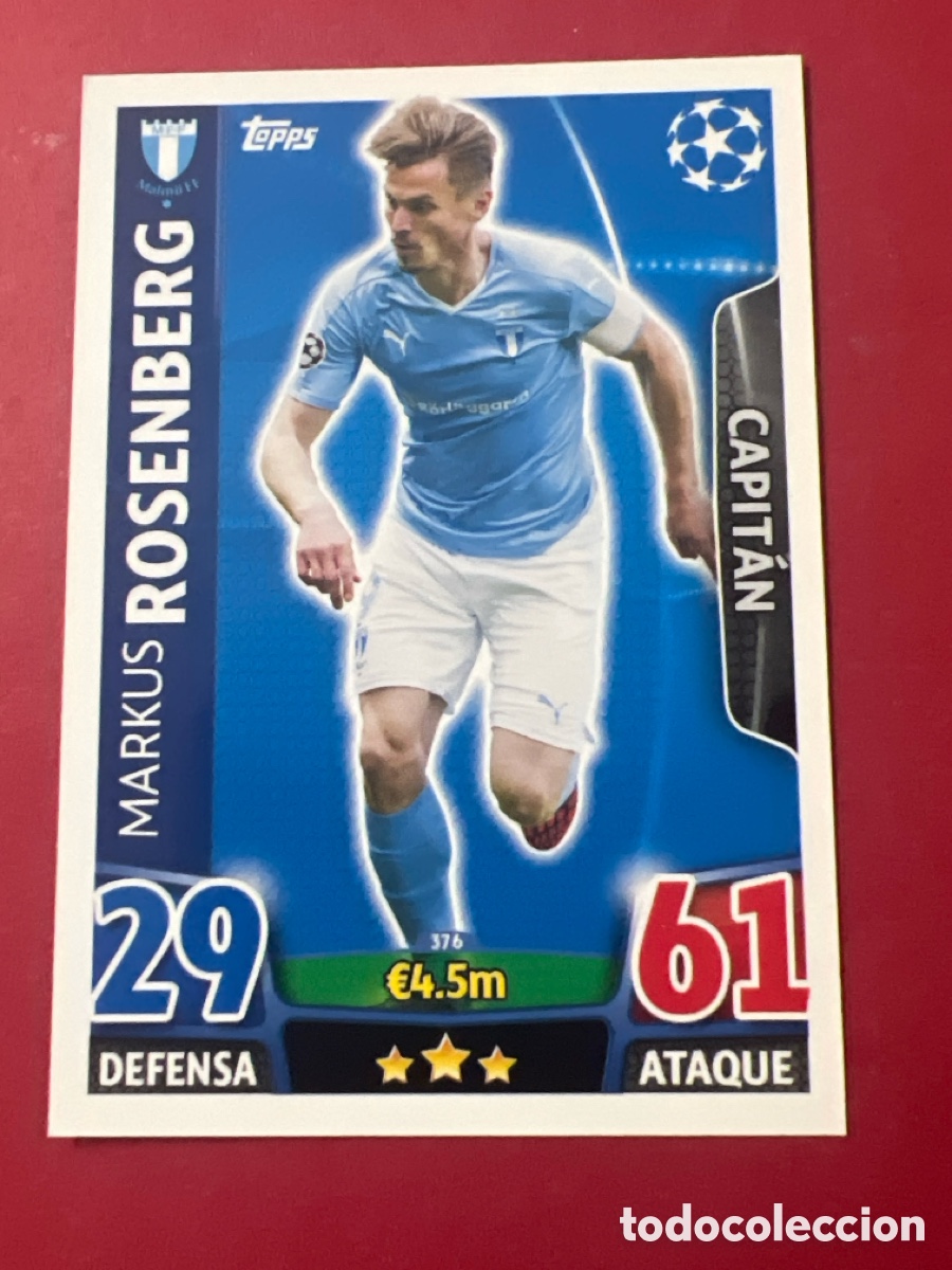 Coleccionismo de cava: C500N. CHAMPIONS LEAGUE MATCH ATTAX 2015 2016 15 16 TOPPS 376 ROSENBERG MALMOE