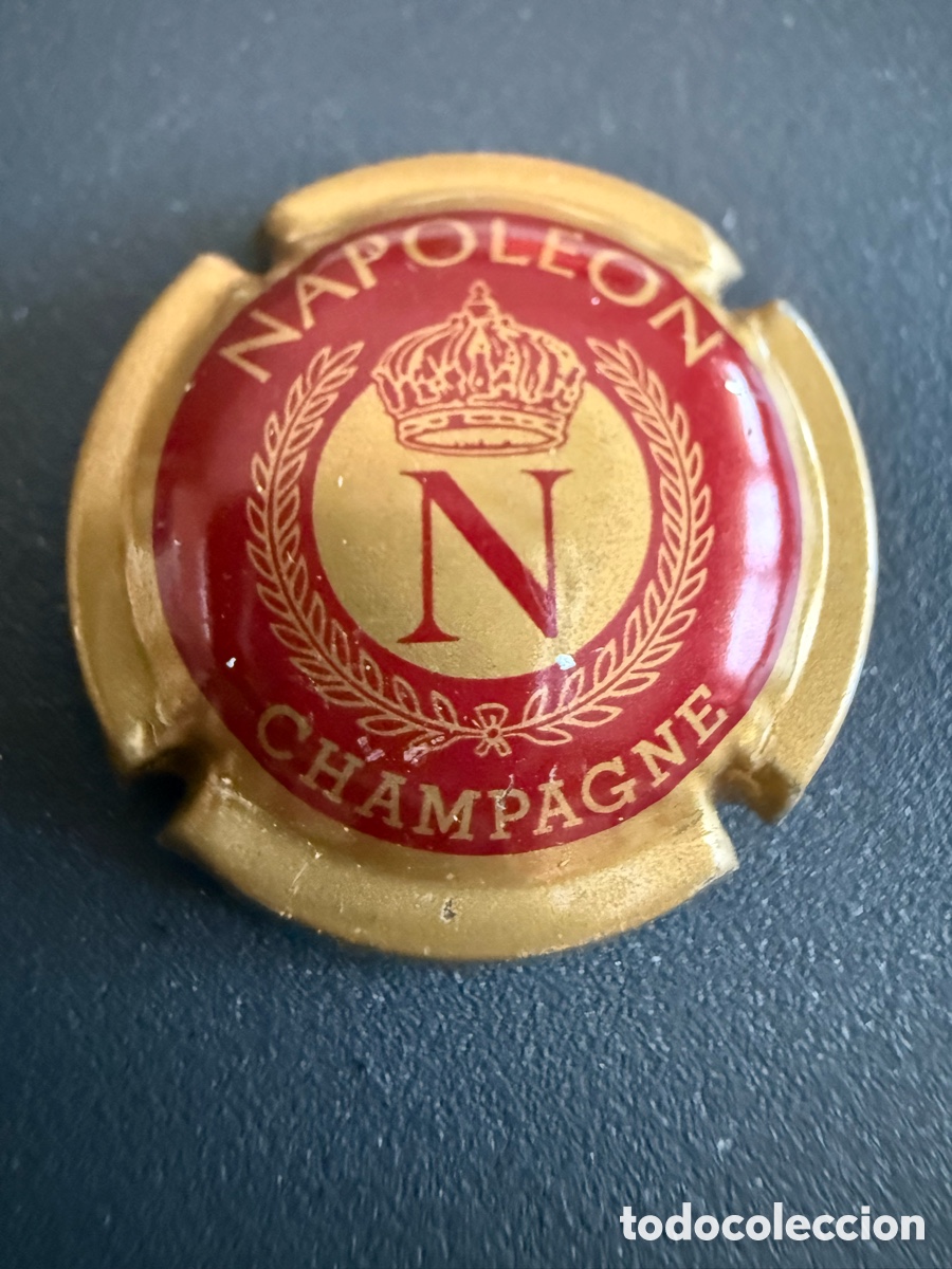 Coleccionismo de cava: Placa Champagne. NAPOLE&Oacute;N - Foto 1