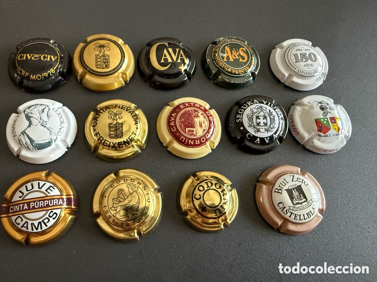 Coleccionismo de cava: 14x Placas de CAVA DIFERENTES