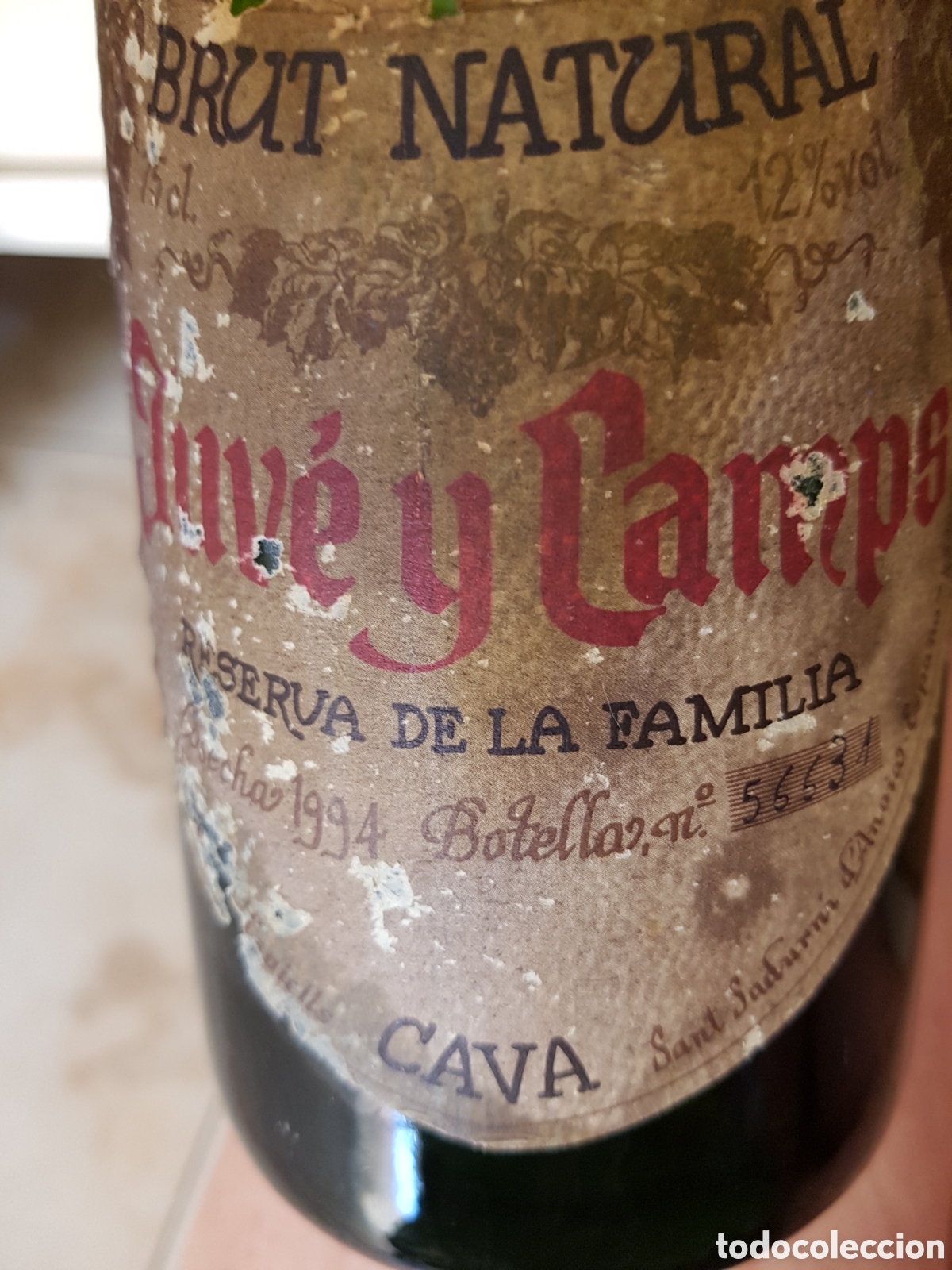 Coleccionismo de cava: Botella de CAVA Reserva 1994 - Foto 2
