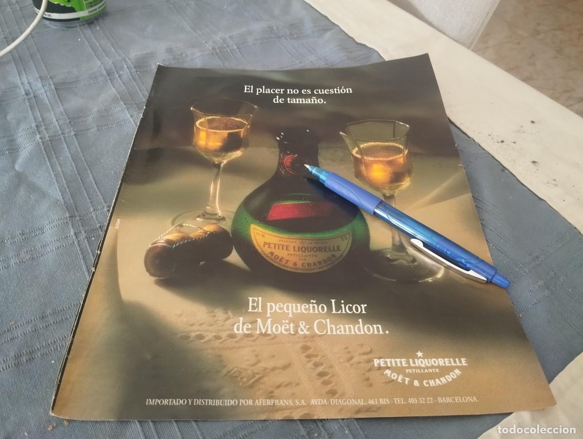 Coleccionismo de cava: LICOR DE MO&Euml;T CHANDON REVERSO ZEGNA PERFUME COLONIA ANUNCIO PUBLICIDAD REVISTA 1992 PARA ENMARCAR