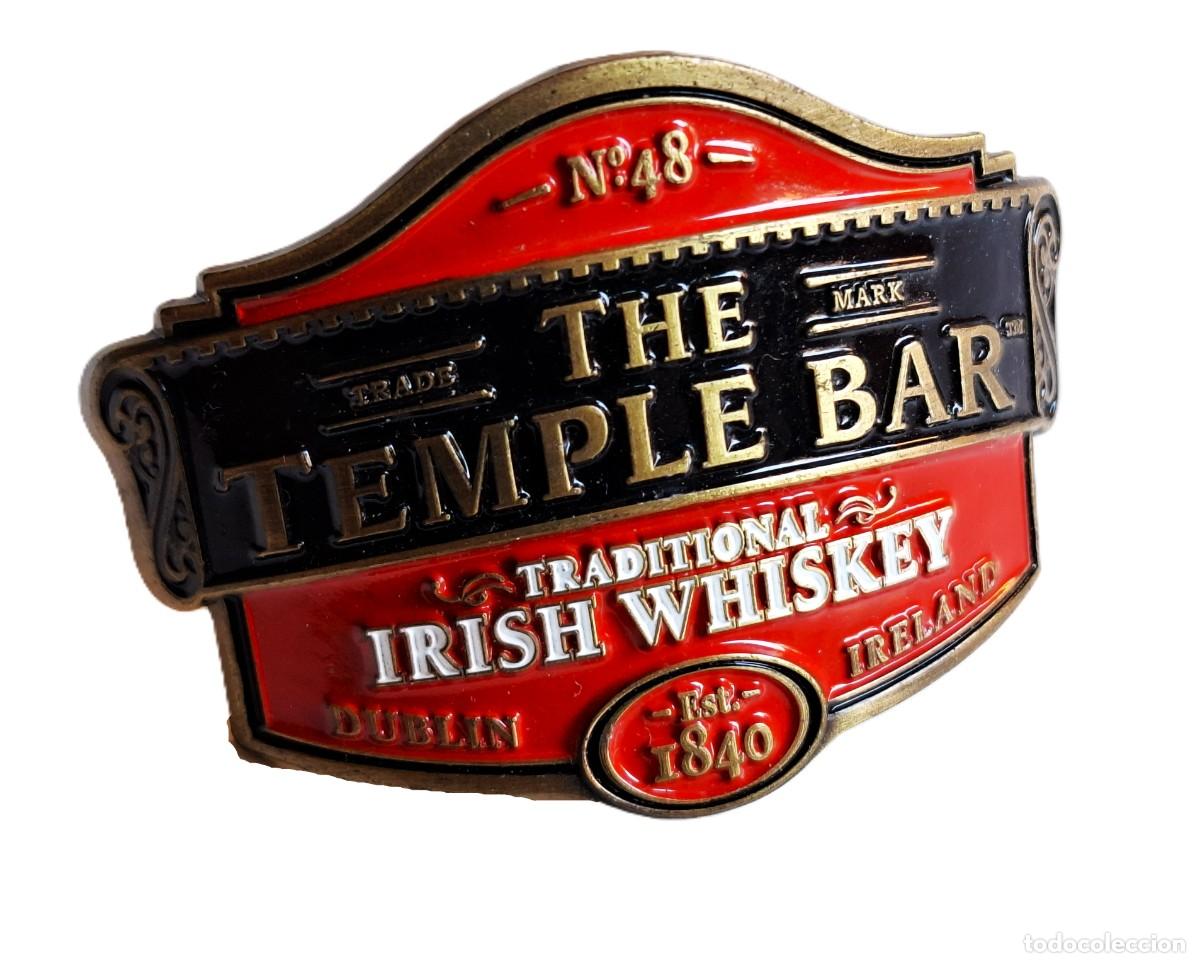 Coleccionismo de cava: PLACA DE WHISKEY METAL GRUESO - 7X5.CM