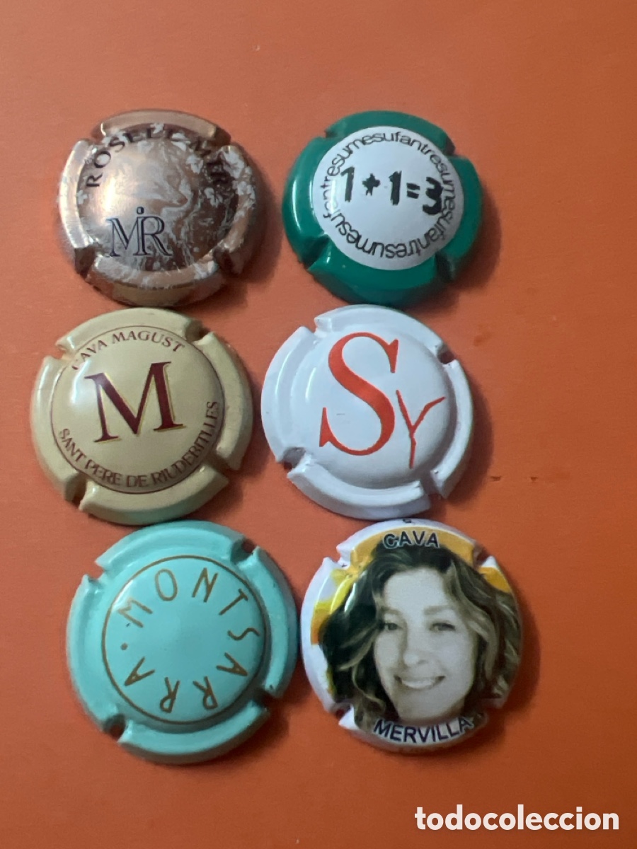 Coleccionismo de cava: T4/X85/P1.LOTE DE 6 PLACAS DE CAVA