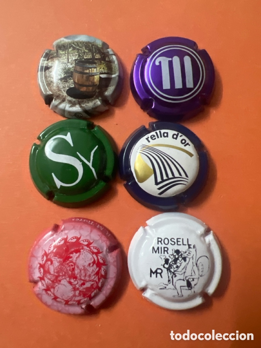 Coleccionismo de cava: T4/X85/Q1. LOTE DE 6 PLACAS DE CAVA