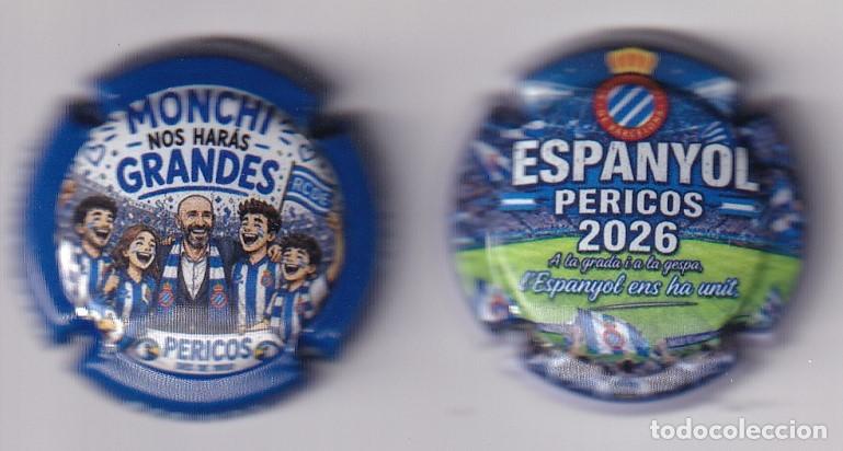 Coleccionismo de cava: LOTE DE 2 PLACAS DE CAVA DEL CLUB FUTBOL ESPANYOL (CAPSULE) ESPA&Ntilde;OL
