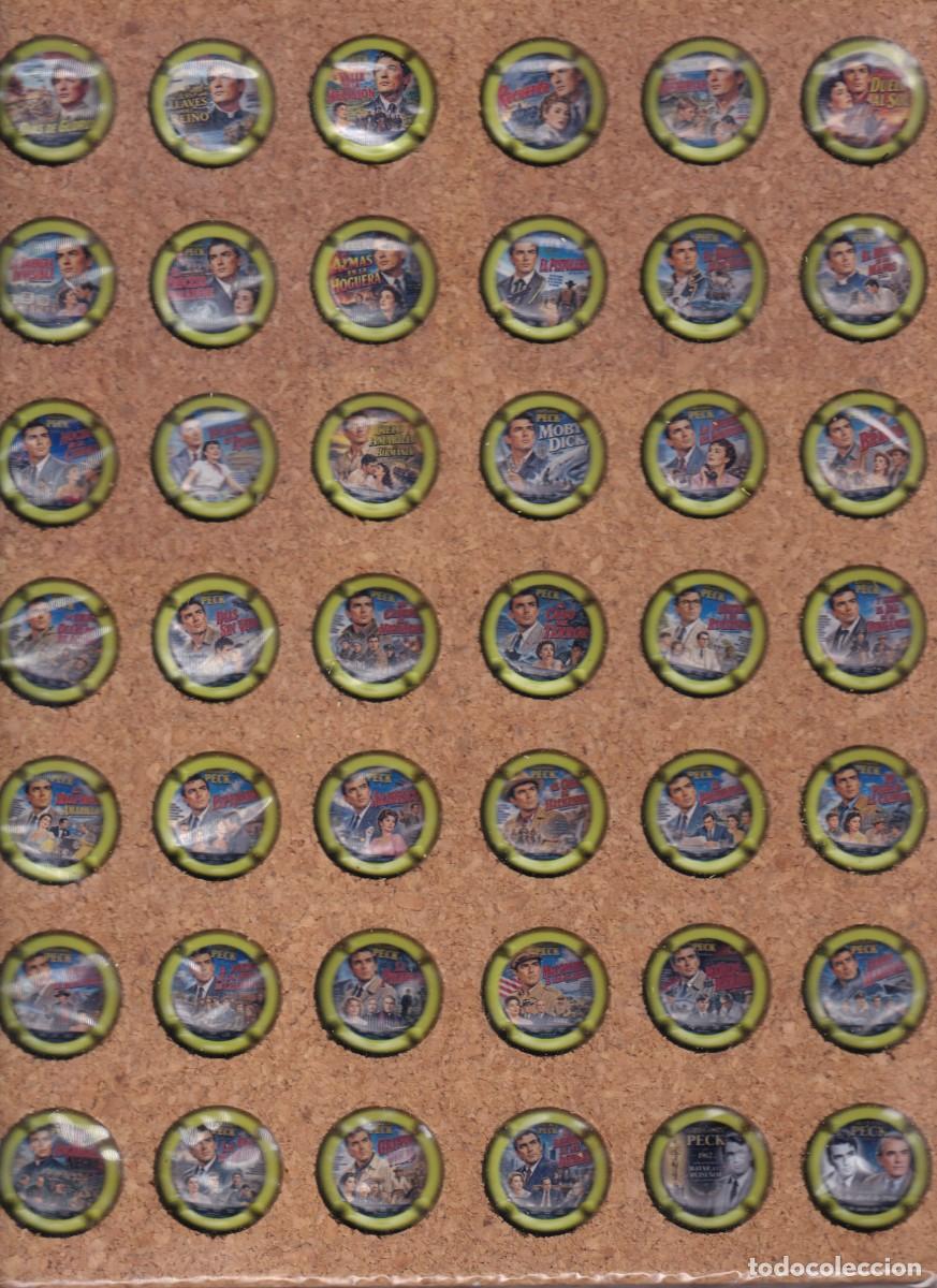 Coleccionismo de cava: COLECCION COMPLETA DE 42 PLACAS DE CAVA DE LAS PEL&Iacute;CULAS DE GREGORY PECK (CINE-CINEMA)