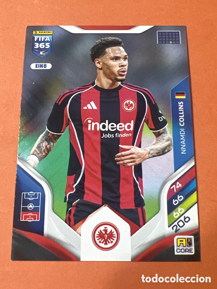 Coleccionismo de cava: E176. EIN8 NNAMDI COLLINS (EINTRACHT FRANKFURT) PANINI ADRENALYN XL FIFA 365 2026 26