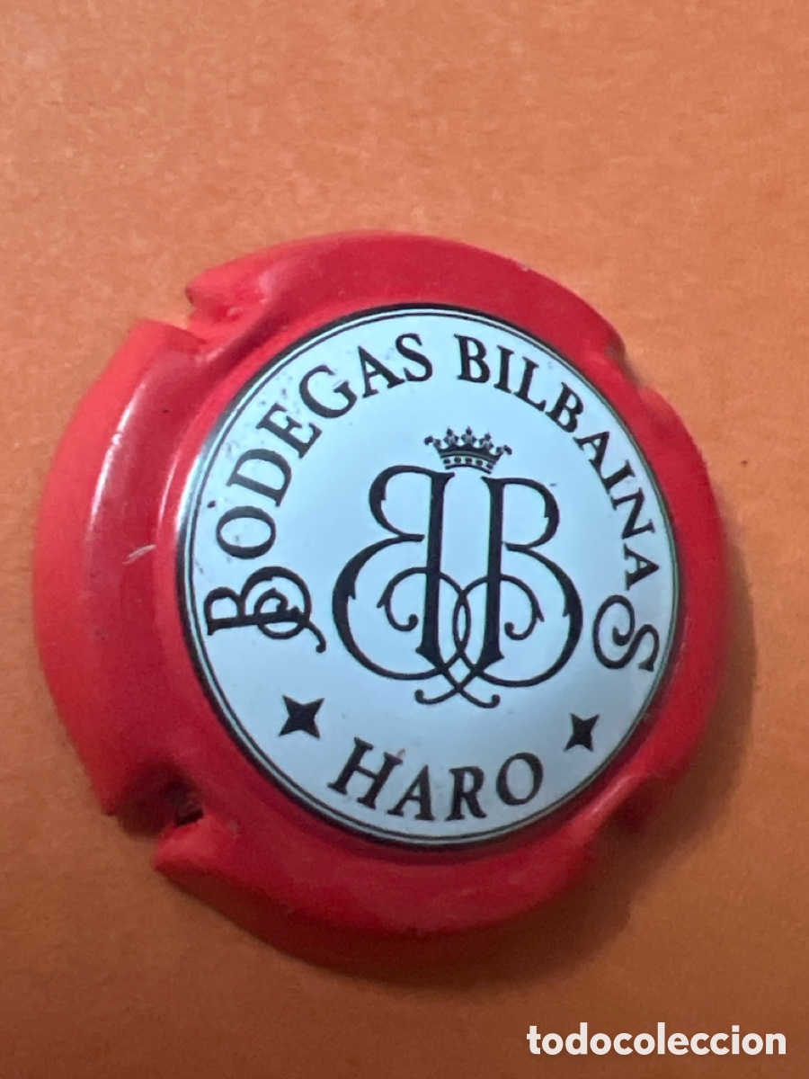 Coleccionismo de cava: T4/X108/G2. PLACA DE CAVA - BODEGAS BILBA&Iacute;NAS - HARO