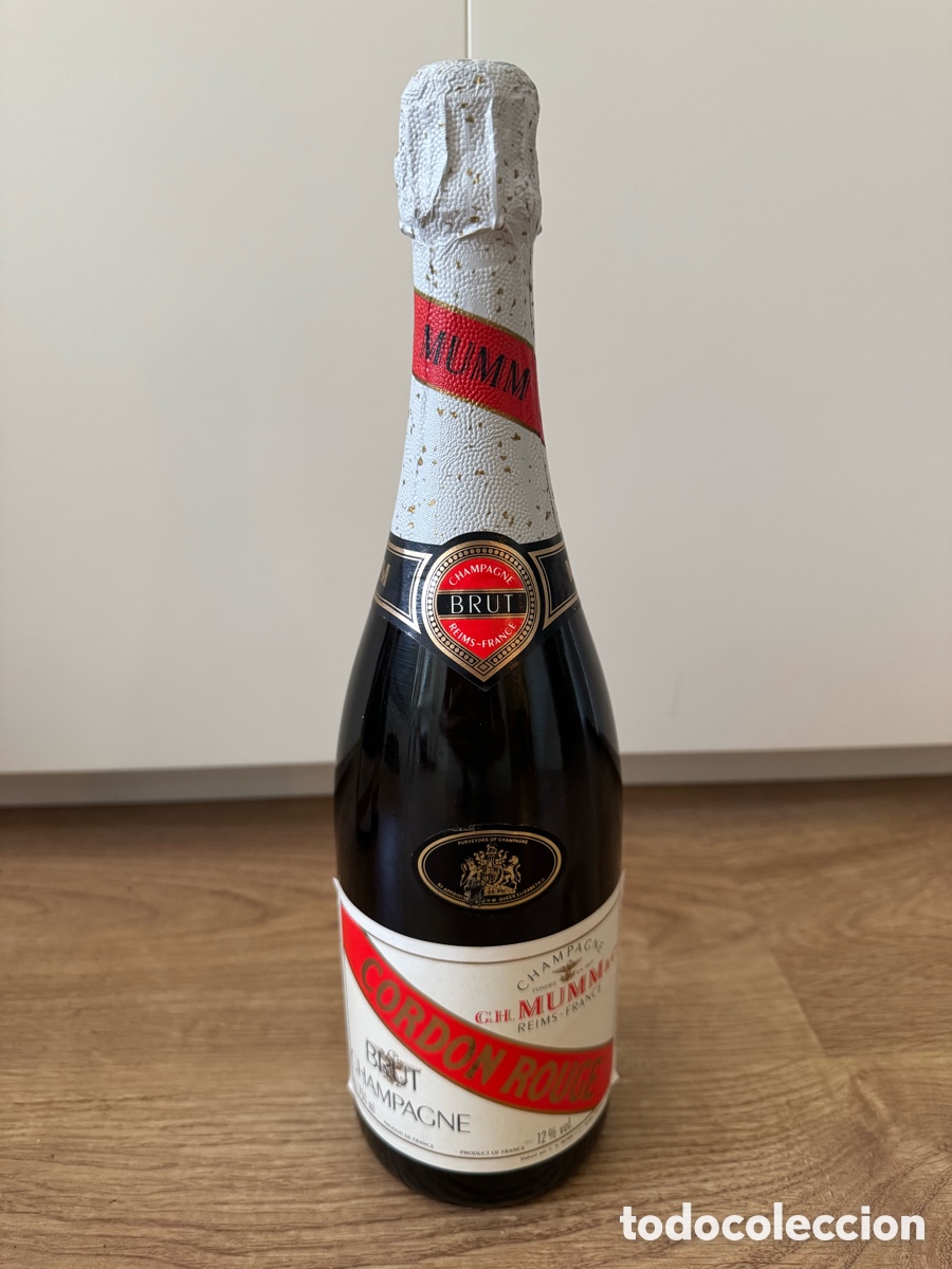 Coleccionismo de cava: Botella Champagne G.H. Mumm Cordon Rouge Brut