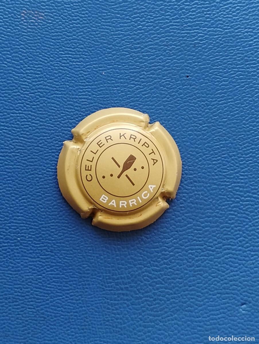 Coleccionismo de cava: PLACA DE CAVA CELLER KRIPTA (BARRICA) - X-ECEK251122