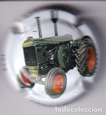 Coleccionismo de cava: PLACA DE CAVA JOAN SARDA DE UN TRACTOR IMPERIAL DEL A&Ntilde;O 1939