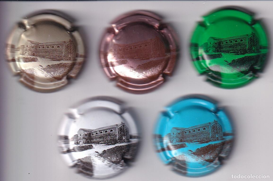 Coleccionismo de cava: LOTE DE 5 PLACAS DE CAVA AGRICOLA LLOREN&Ccedil;