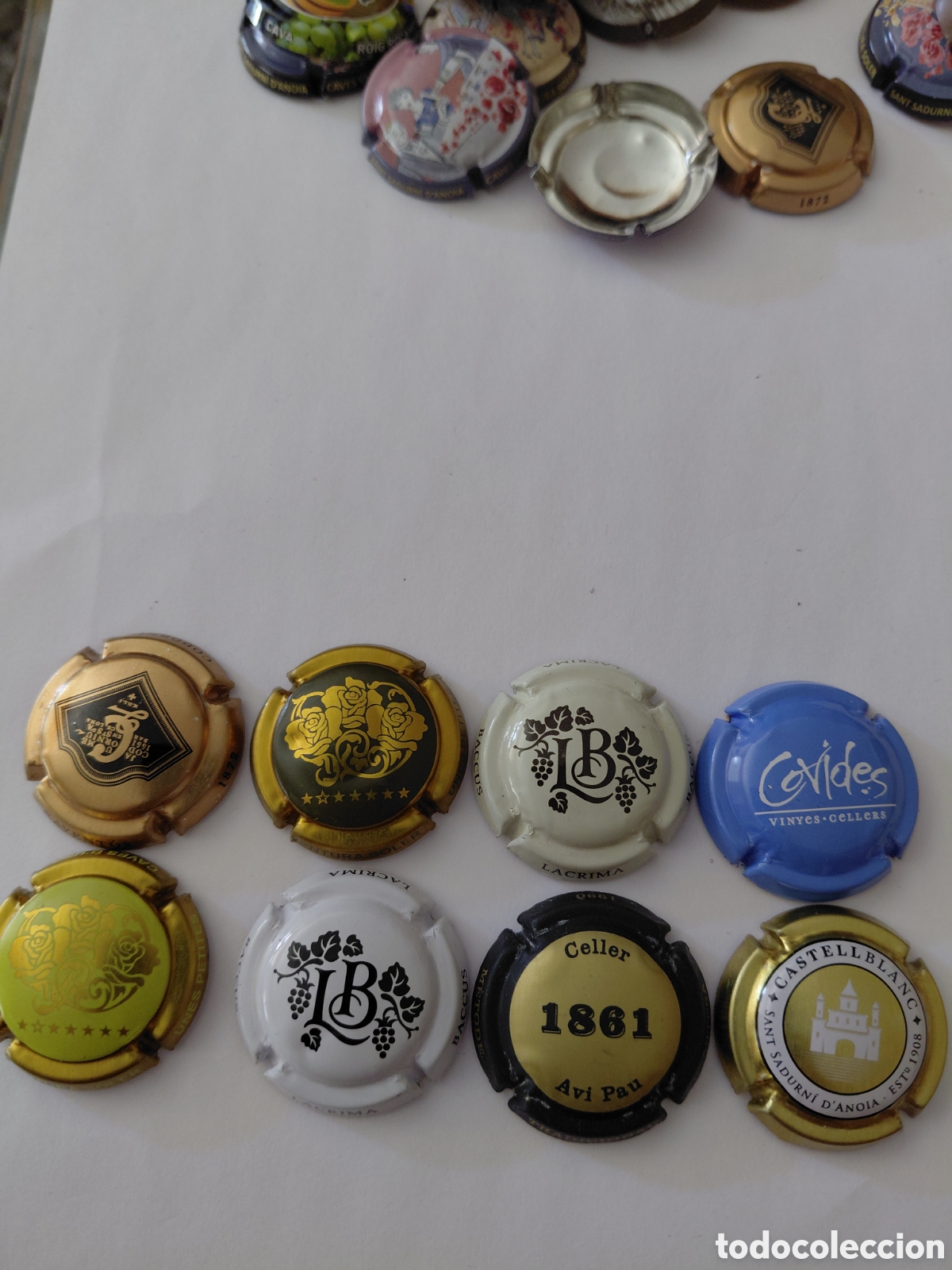 Coleccionismo de cava: 8 chapas de cava varias
