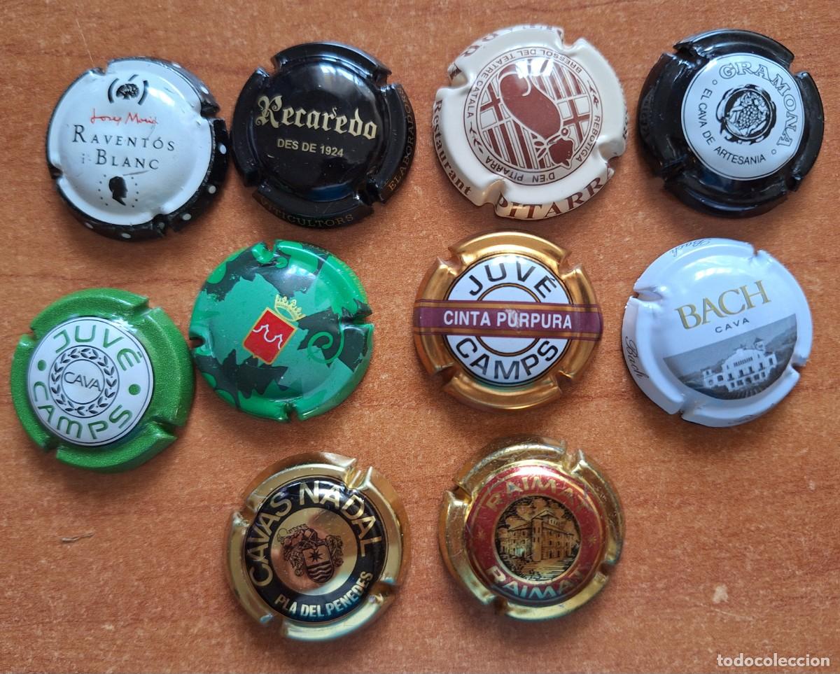 Coleccionismo de cava: DIEZ CHAPAS DE CAVA - DIFERENTES EN BUEN ESTADO