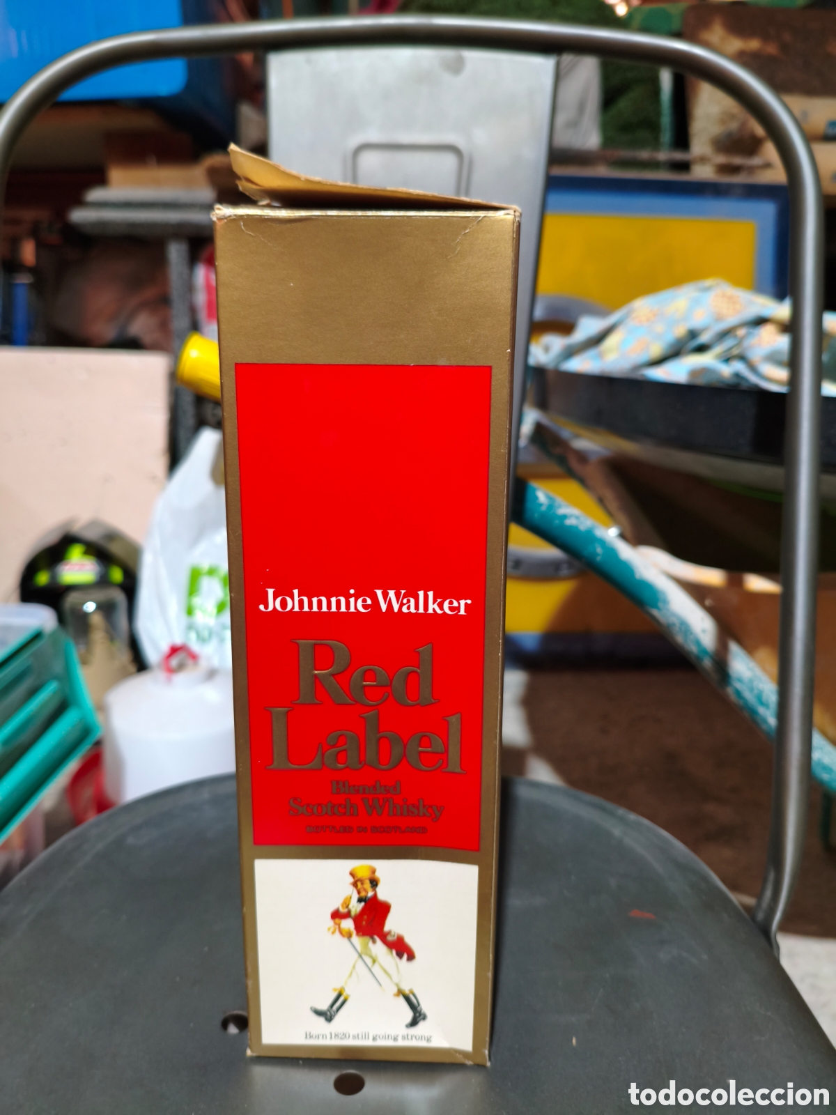 Coleccionismo de cava: Botella Wisky Red Label - Foto 4