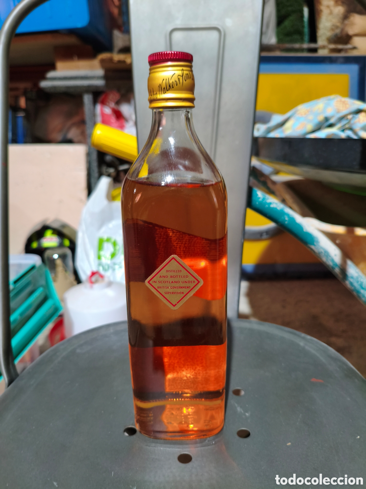Coleccionismo de cava: Botella Wisky Red Label - Foto 9