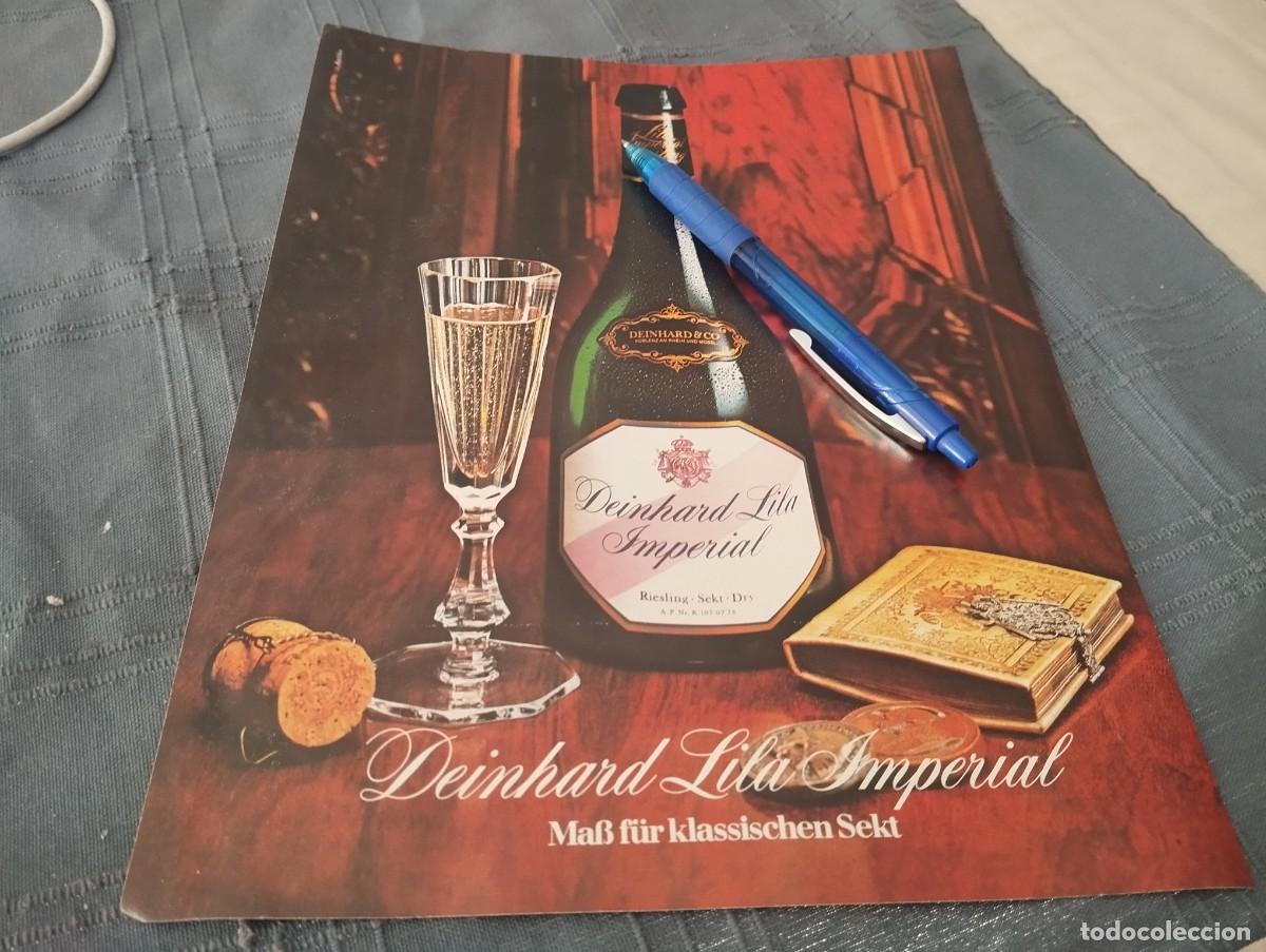 Coleccionismo de cava: DEINHARD LILA IMPERIAL ESPUMOSO CHAMPAGNE CAVA CLIPPING HOJA ANUNCIO PUBLICIDAD REVISTA ALEMANA 1978