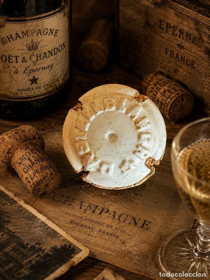 Cava Collection: (PC-1)RARISIMA PLACA ANTIGUA ENTALLADA BLANCA CASTELLBLANCH