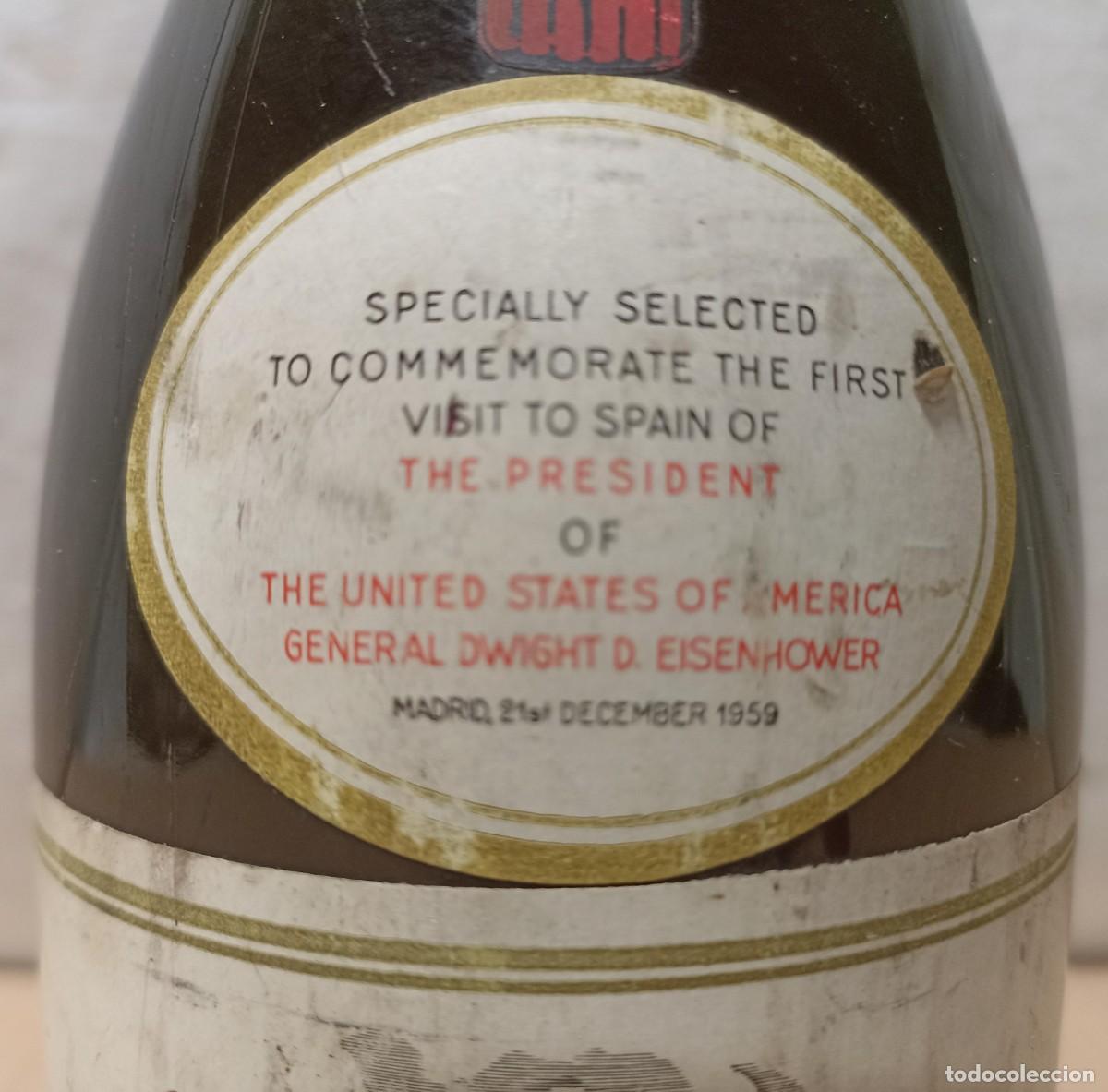 Coleccionismo de cava: Botella de cava Presidente General Dwight D.Eisenhower 1959 - Foto 3