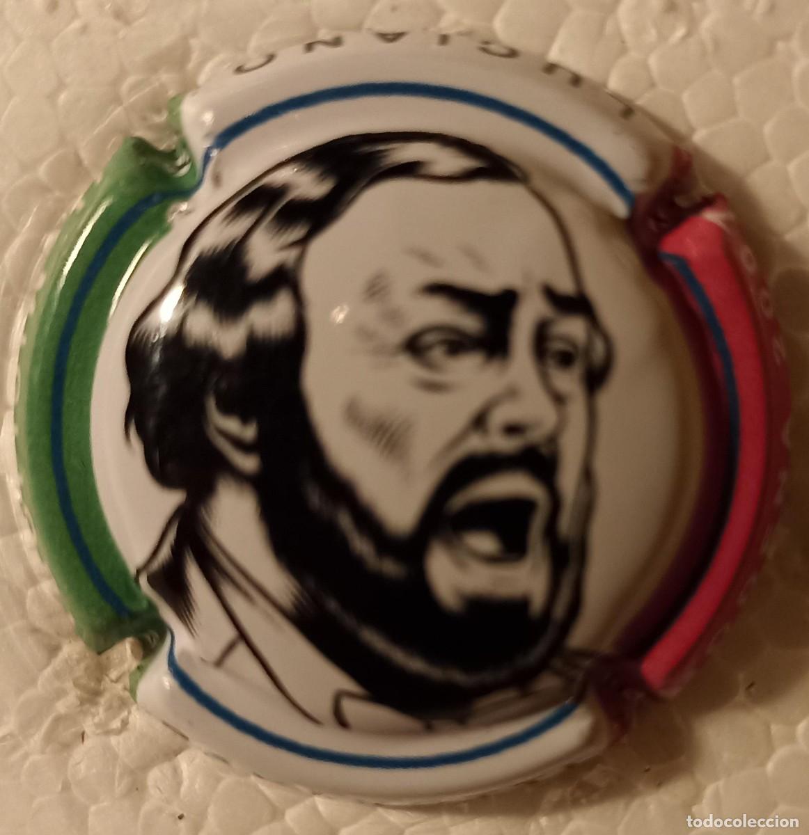 Coleccionismo de cava: Luciano Pavarotti, placa de cava - Foto 1