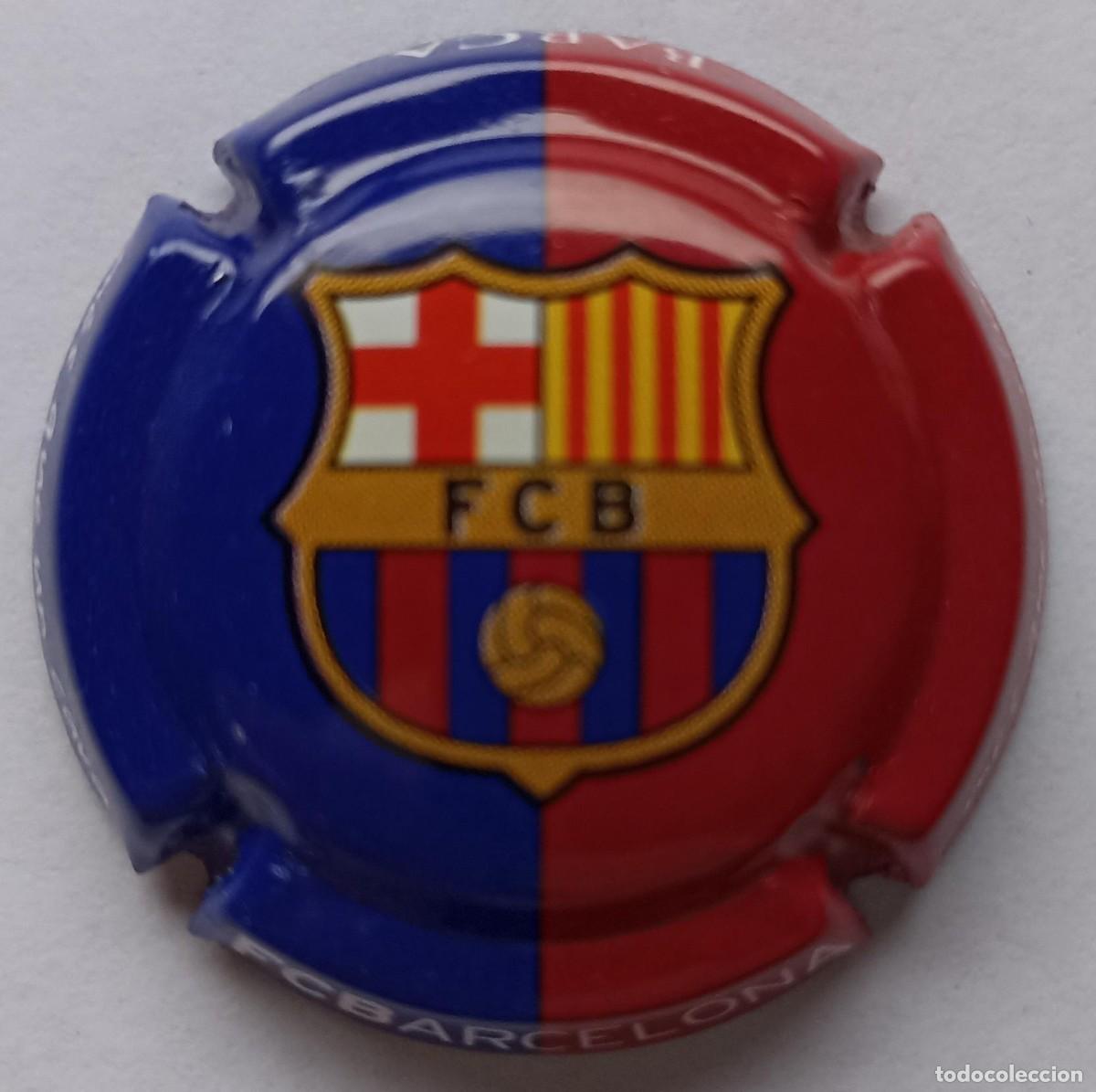 Coleccionismo de cava: Escudo FCB, placa de cava - Foto 1