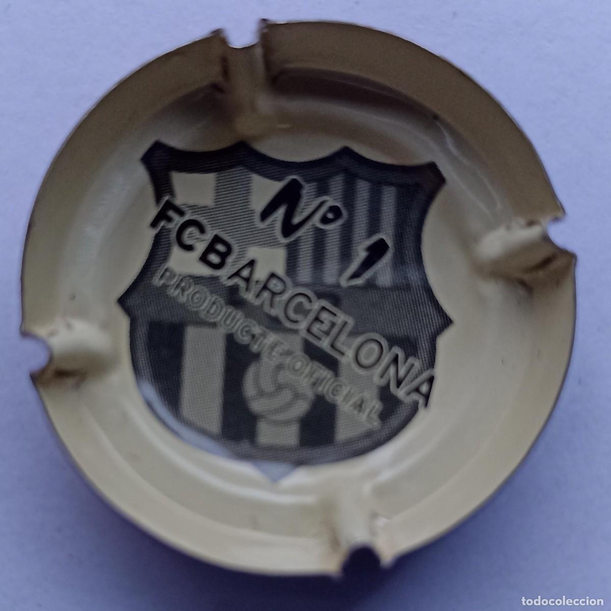 Coleccionismo de cava: Escudo FCB, placa de cava - Foto 2