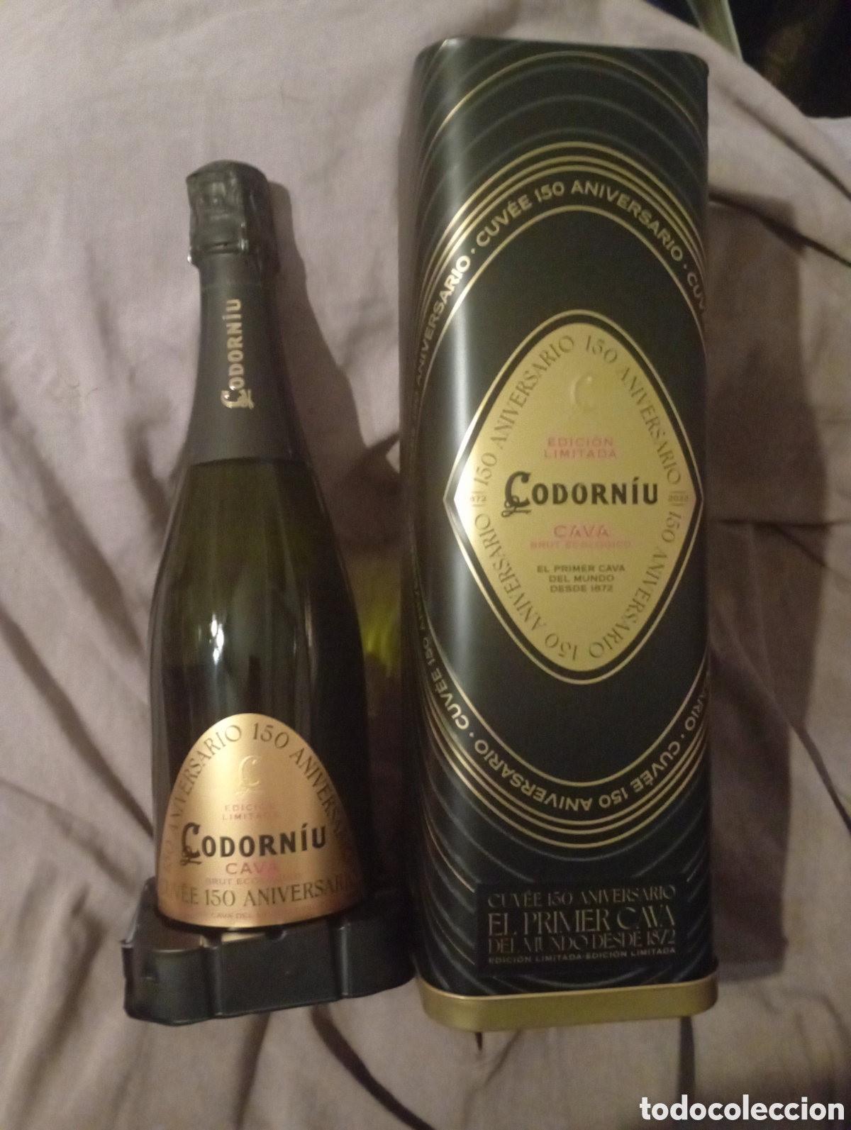 Coleccionismo de cava: CODORNIU 150 Aniversario Cava brut ecol&oacute;gico elaborado seg&uacute;n el m&eacute;todo tradicional botella 75 cl.